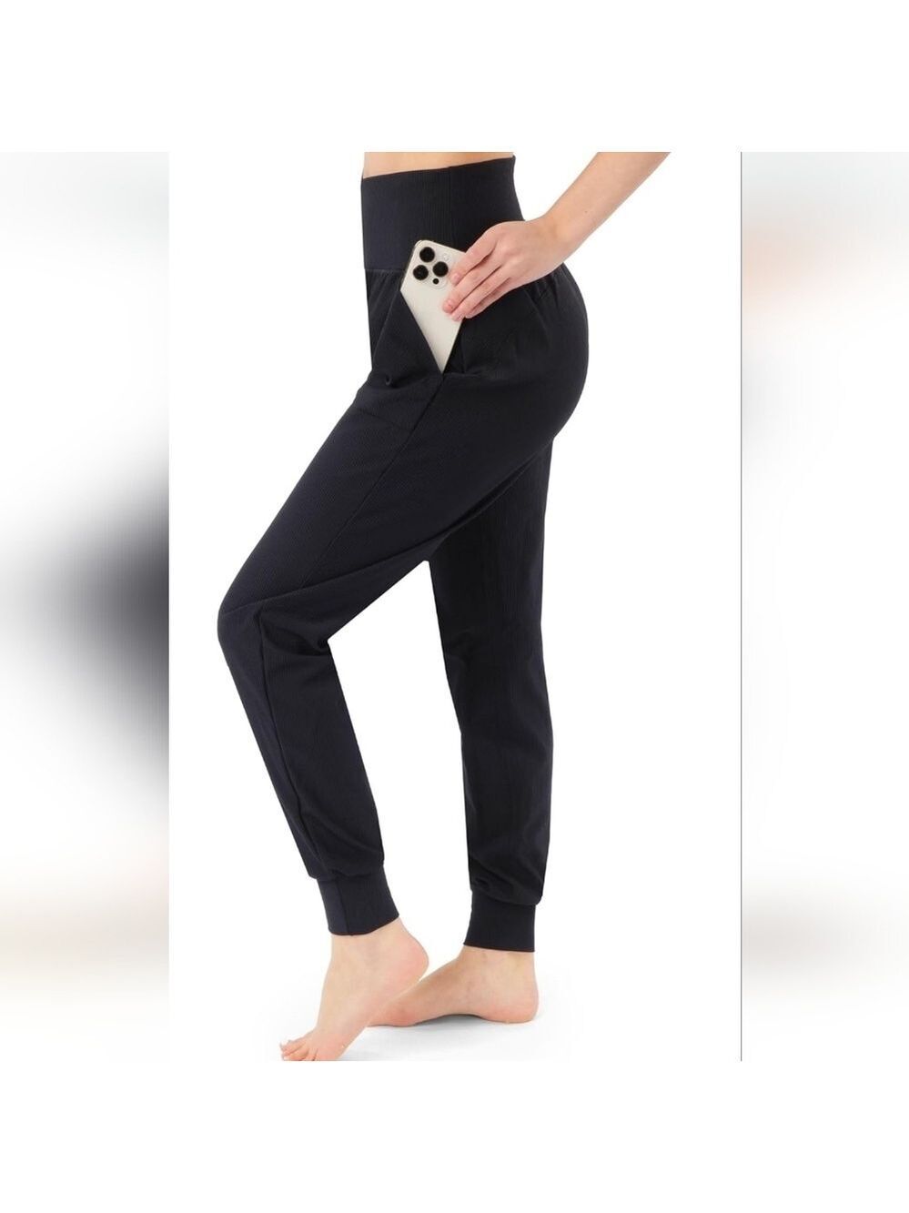 SATINA High Waisted Full Length Tummy Control  Ribbed LeggingsNWT Size XL